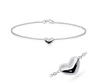 Heart Silver Bracelets BRS-89